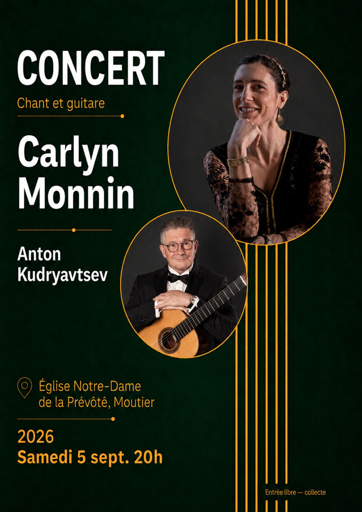 Illustration de l'événement concert chant et guitare