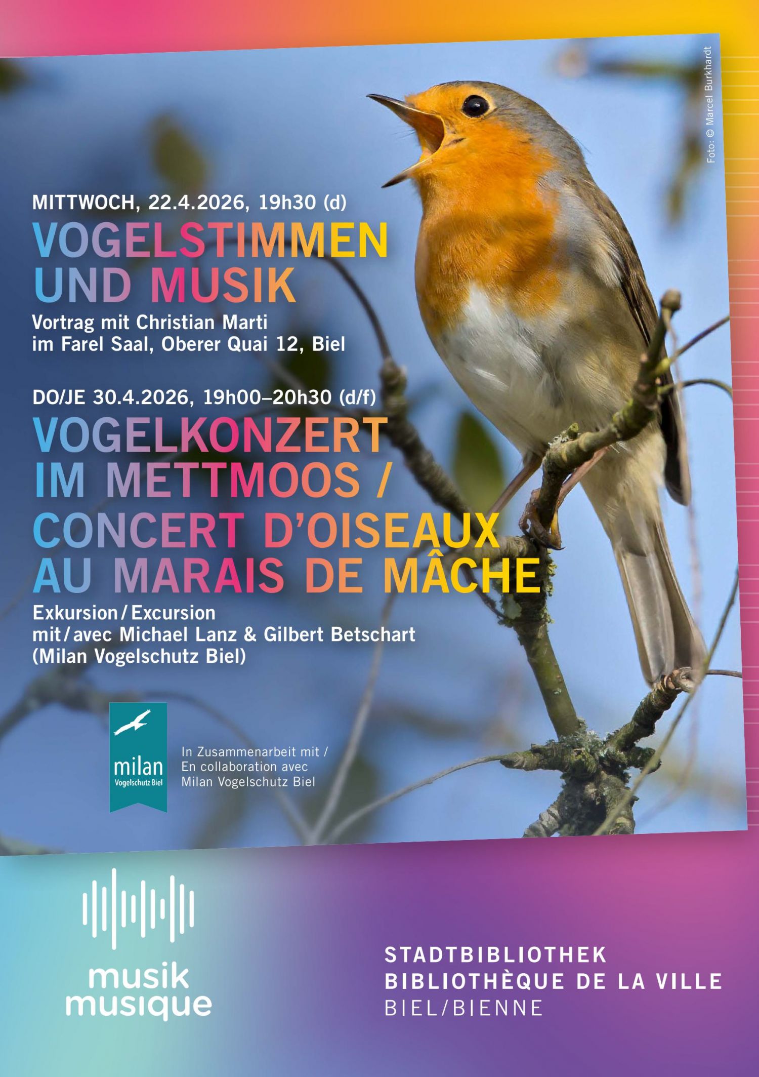 Illustration de l'événement Vogelstimmen und Musik (d)