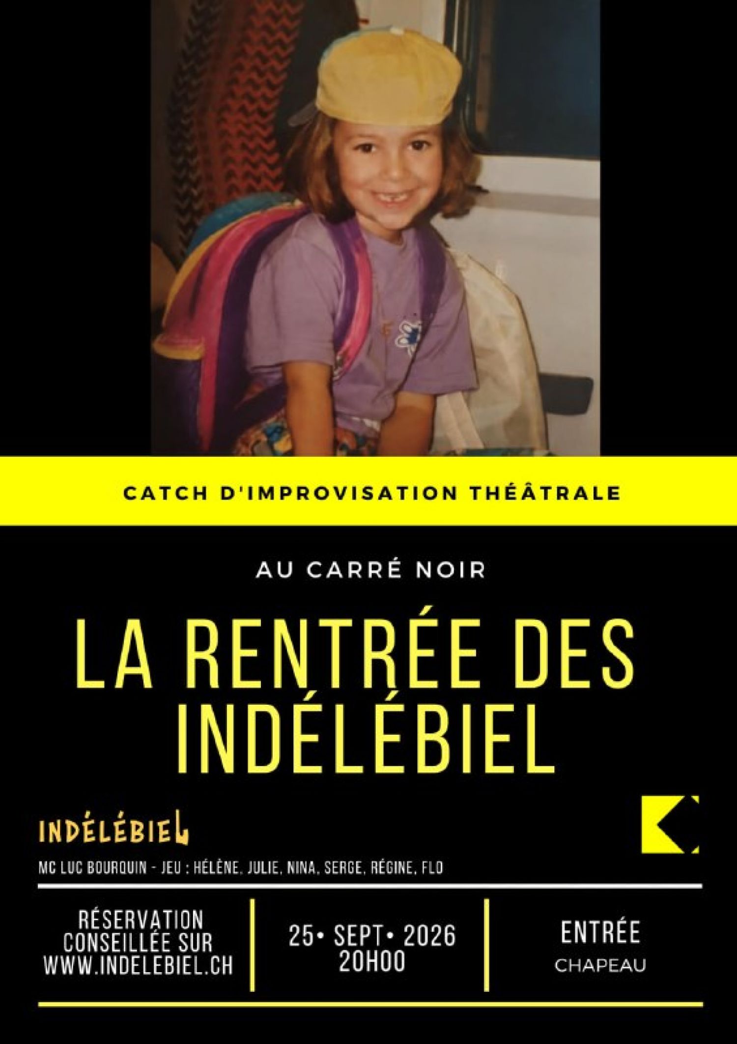 Illustration de l'événement Impro théâtrale - Indélébiel
