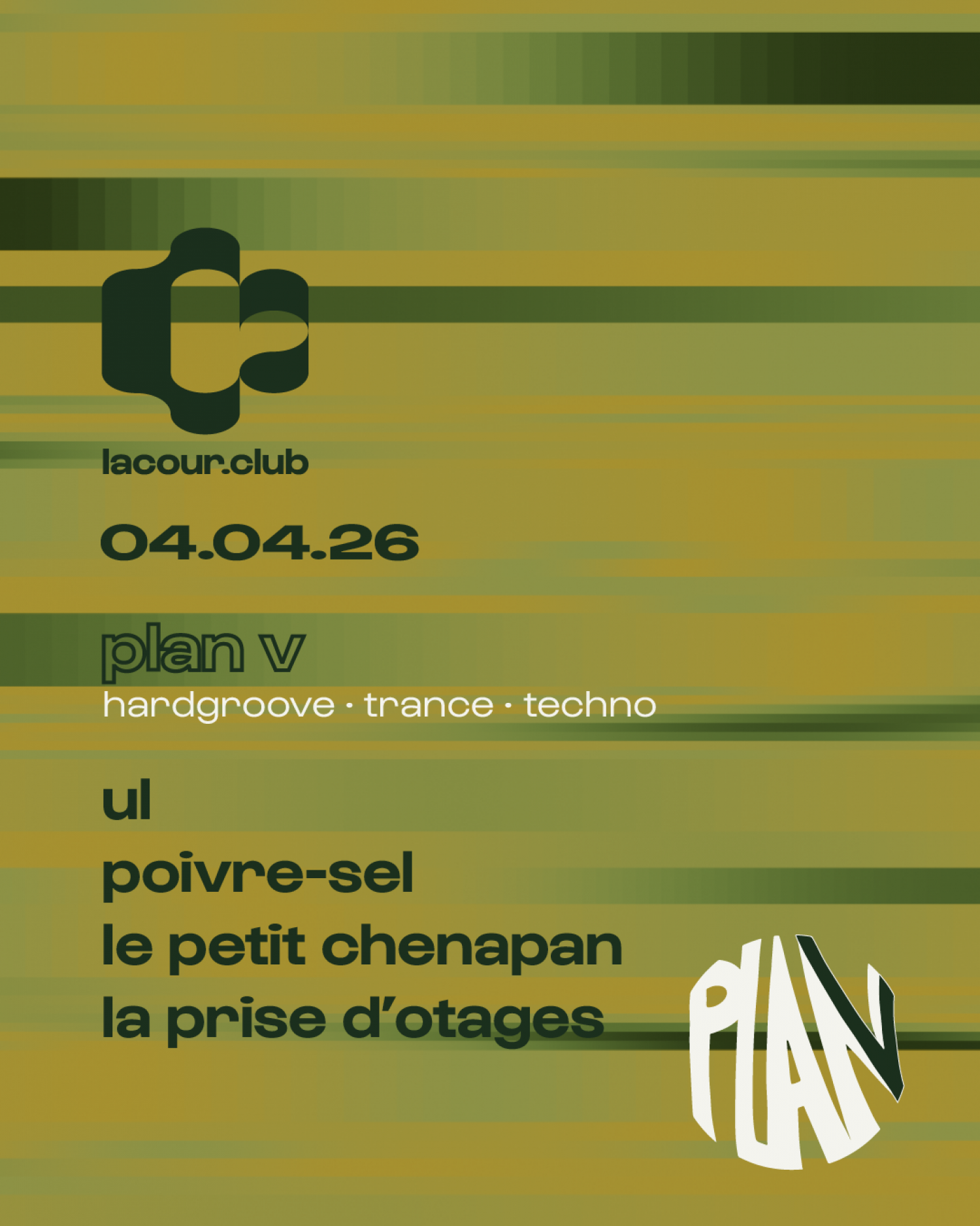 Illustration de l'événement association plan v // 112# //  ul · poivre-sel · le petit chenapan · la prise d&rsquo;otages