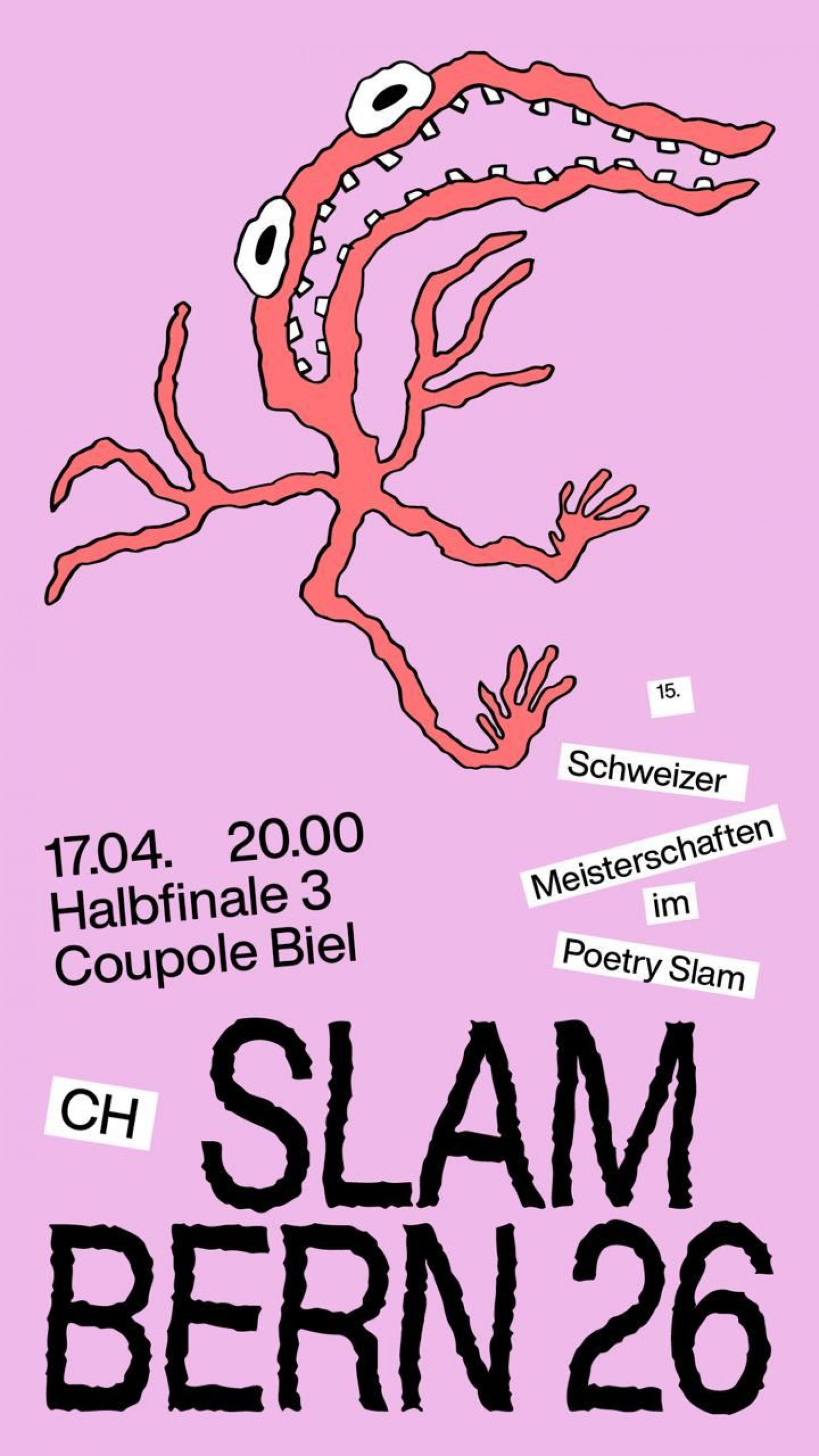 Illustration de l'événement CH-SLAM 26 - Halbfinale 3 der Poetry Slam Schweizer Meisterschaften