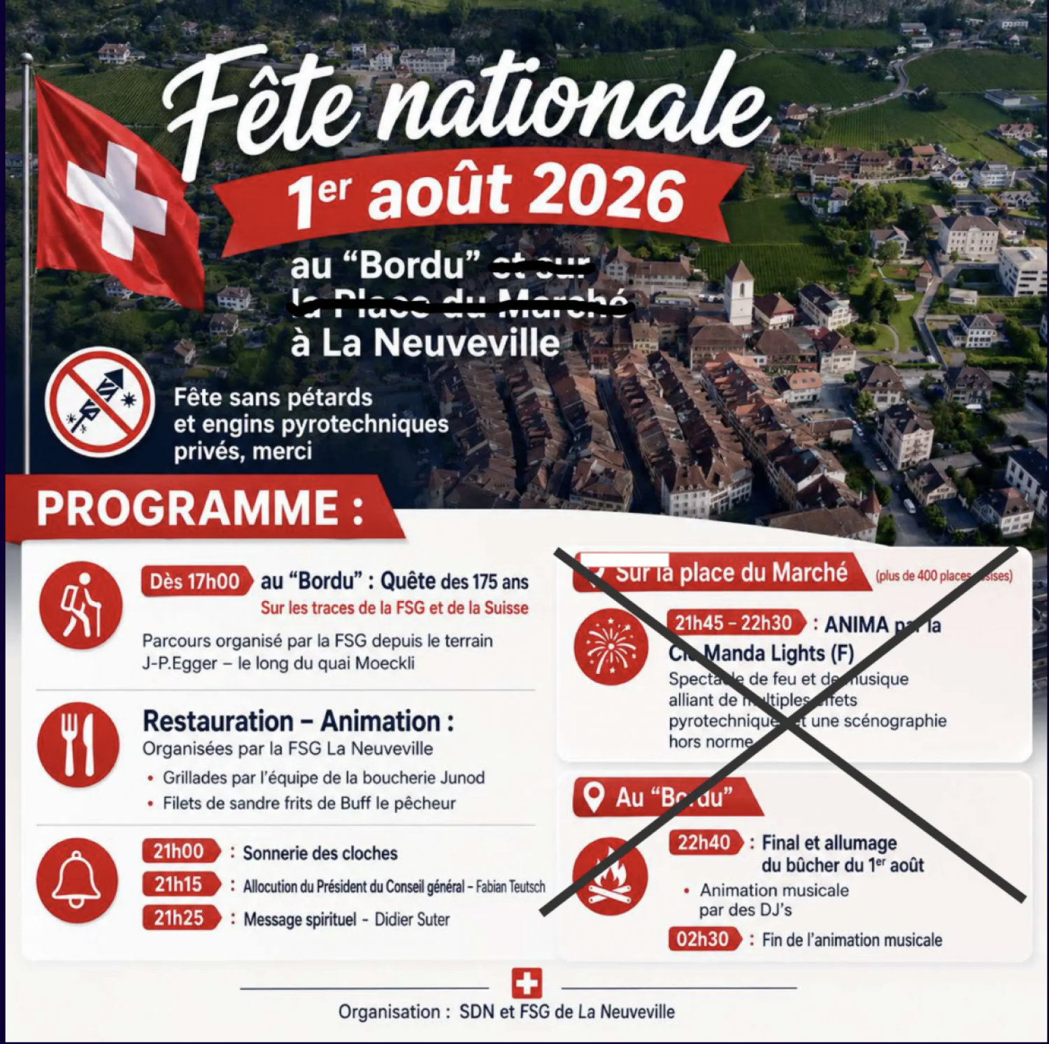 Illustration de l'événement 1er août 2026 - La Neuveville