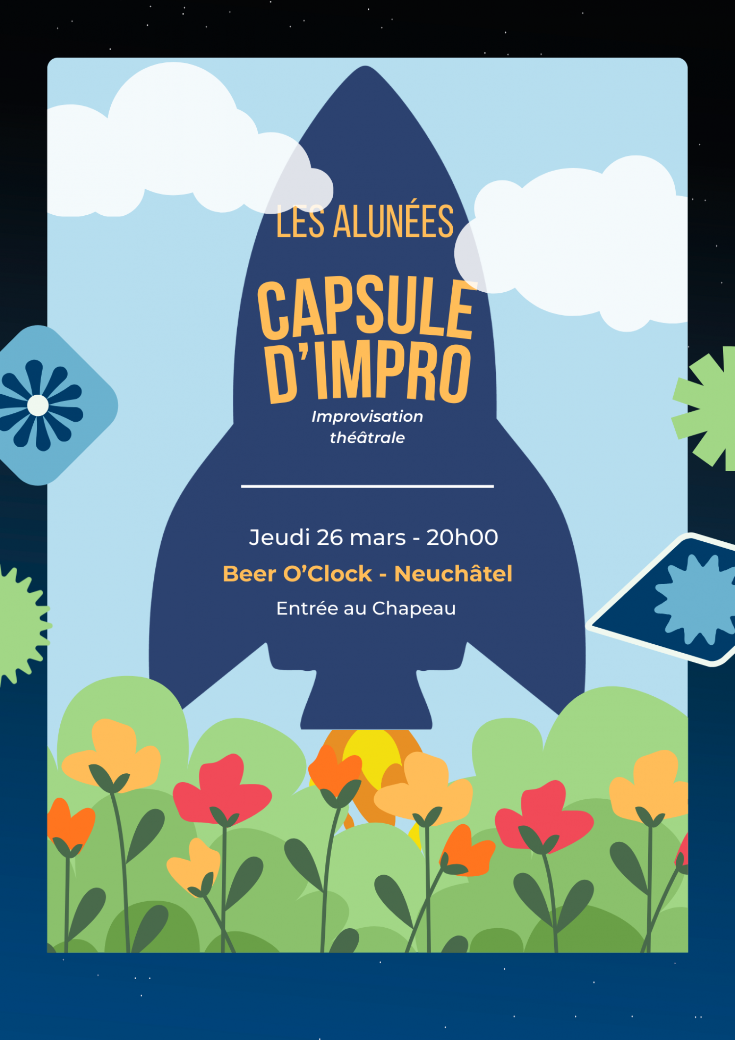Illustration de l'événement Capsule d’improvisation théâtrale par les Alunées