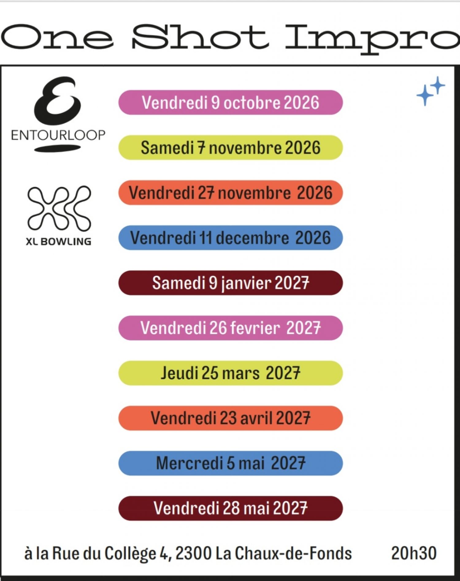 Illustration de l'événement One shot Impro Entourloop