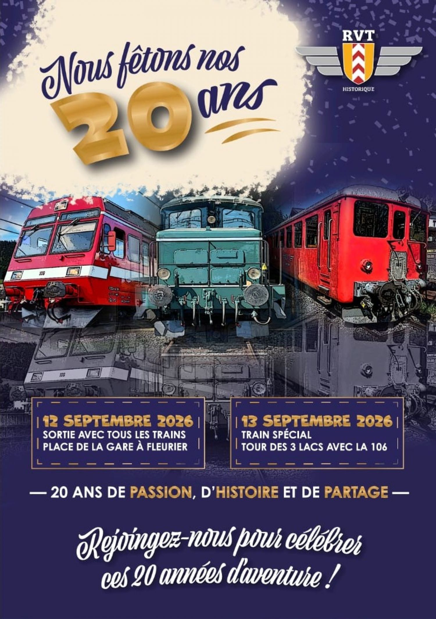 Illustration de l'événement 20 ans RVT Historique