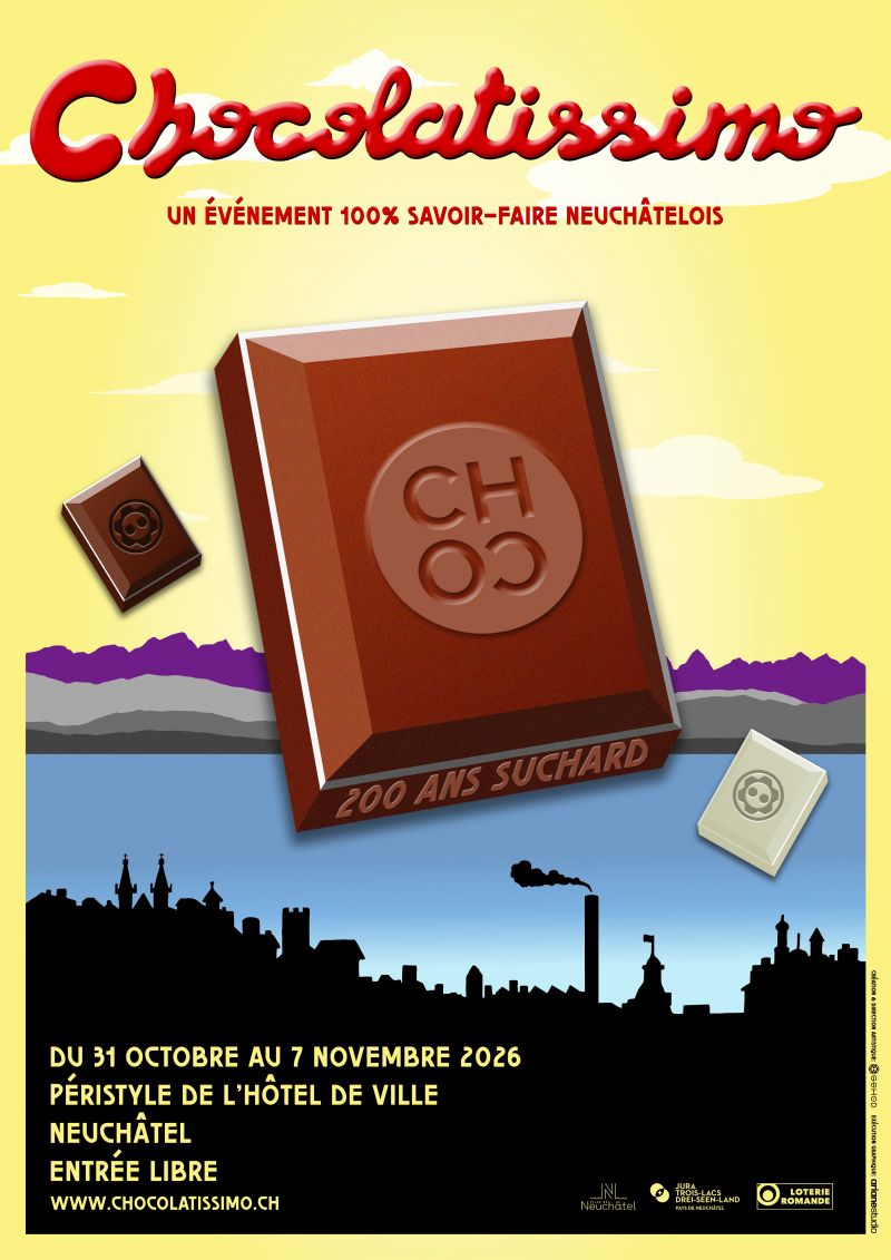 Chocolatissimo 2026 - samedi 31 octobre – 11:00 | dimanche 1 novembre – 09:00 | lundi 2 novembre – 13:00 | mardi 3 novembre – 13:00 | mercredi 4 novembre – 13:00 | jeudi 5 novembre – 09:30 | vendredi 6 novembre – 09:30 | samedi 7 novembre – 09:00 ...